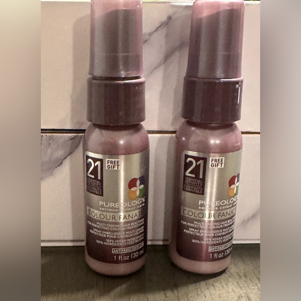 Pureology Colour Fanatic 21 Essential Benefits Leave-In Treatment two bottles